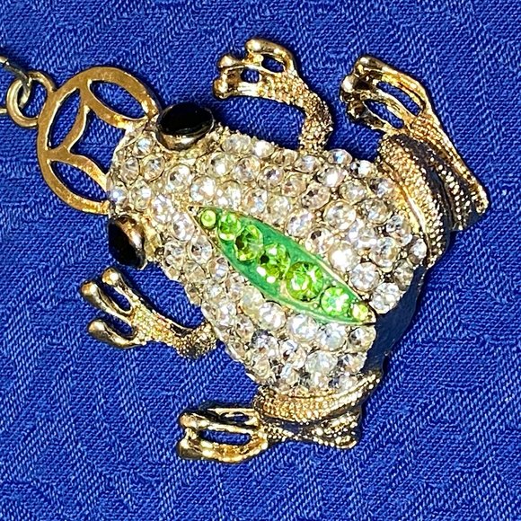NEW Bling Bling Frog Key Chain *Stocking Stuffer* - Picture 1 of 4